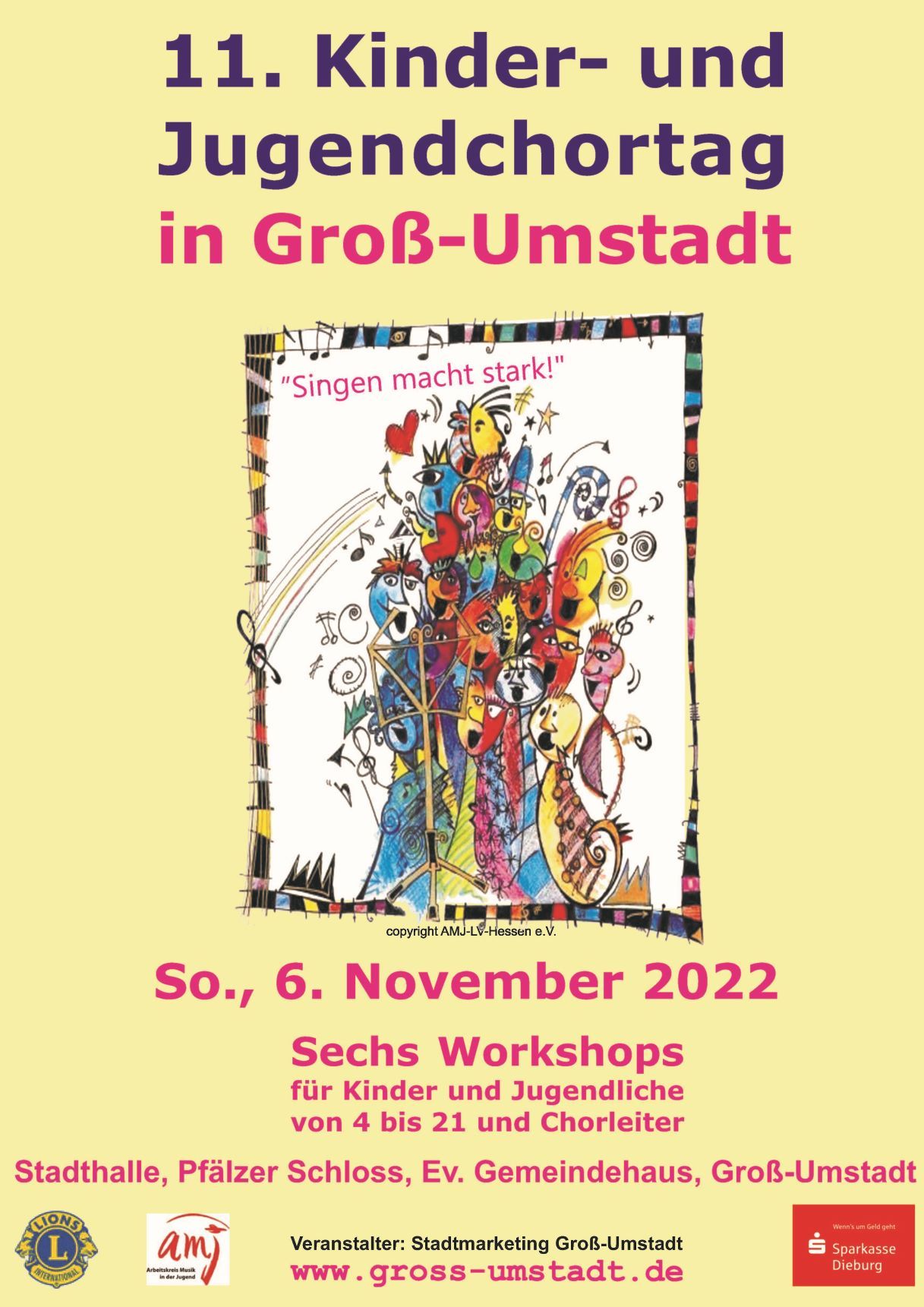 11. Kinder- und Jugendchortag Plakat zur Veranstaltung