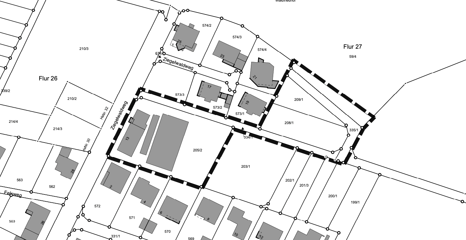 Bauleitplanung südlich Waldfriedhof