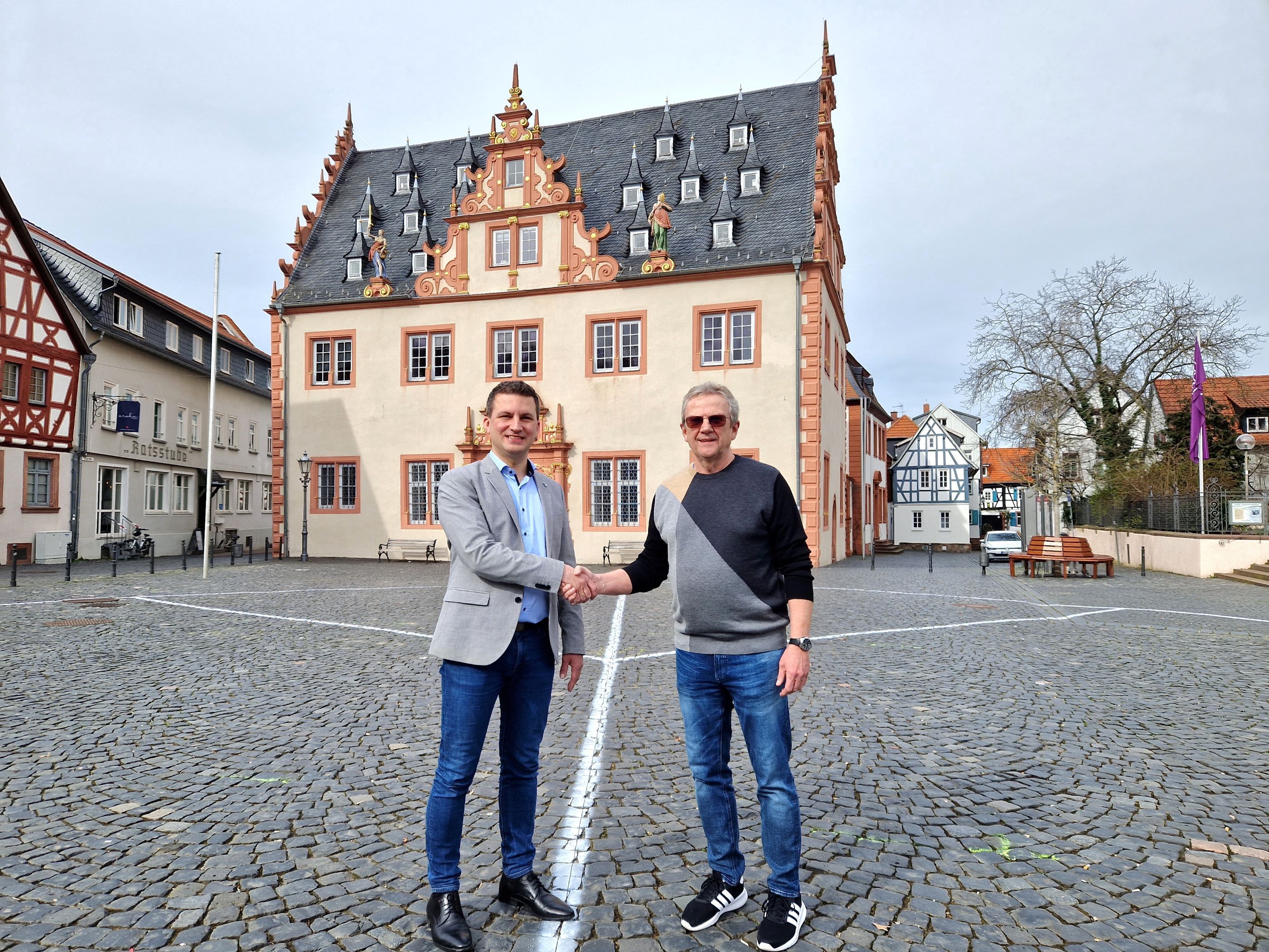 Bürgermeister Kirch und Michael Ohl