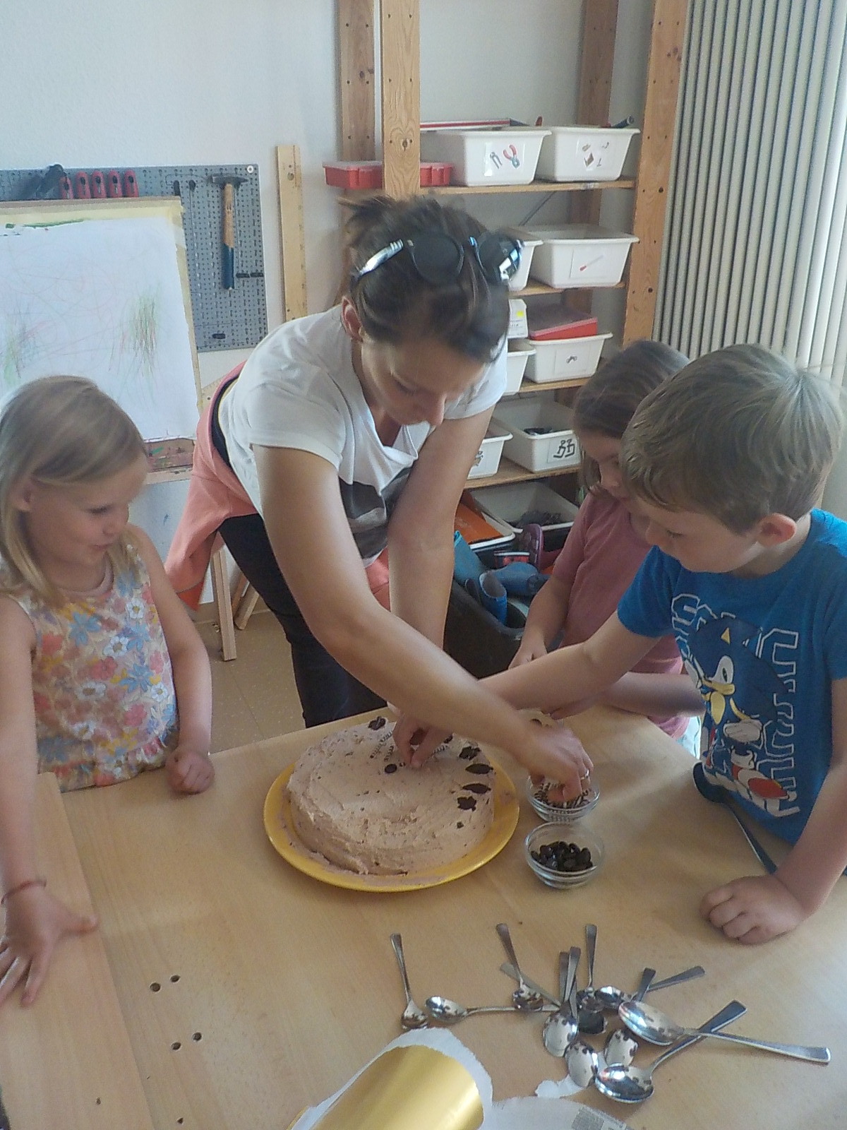 Mokkatorte backen im Haus der Kinder