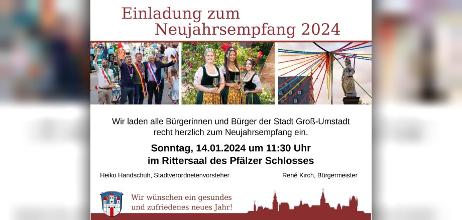 Einladung zum Neujahrsempfang am 14. Januar 2024