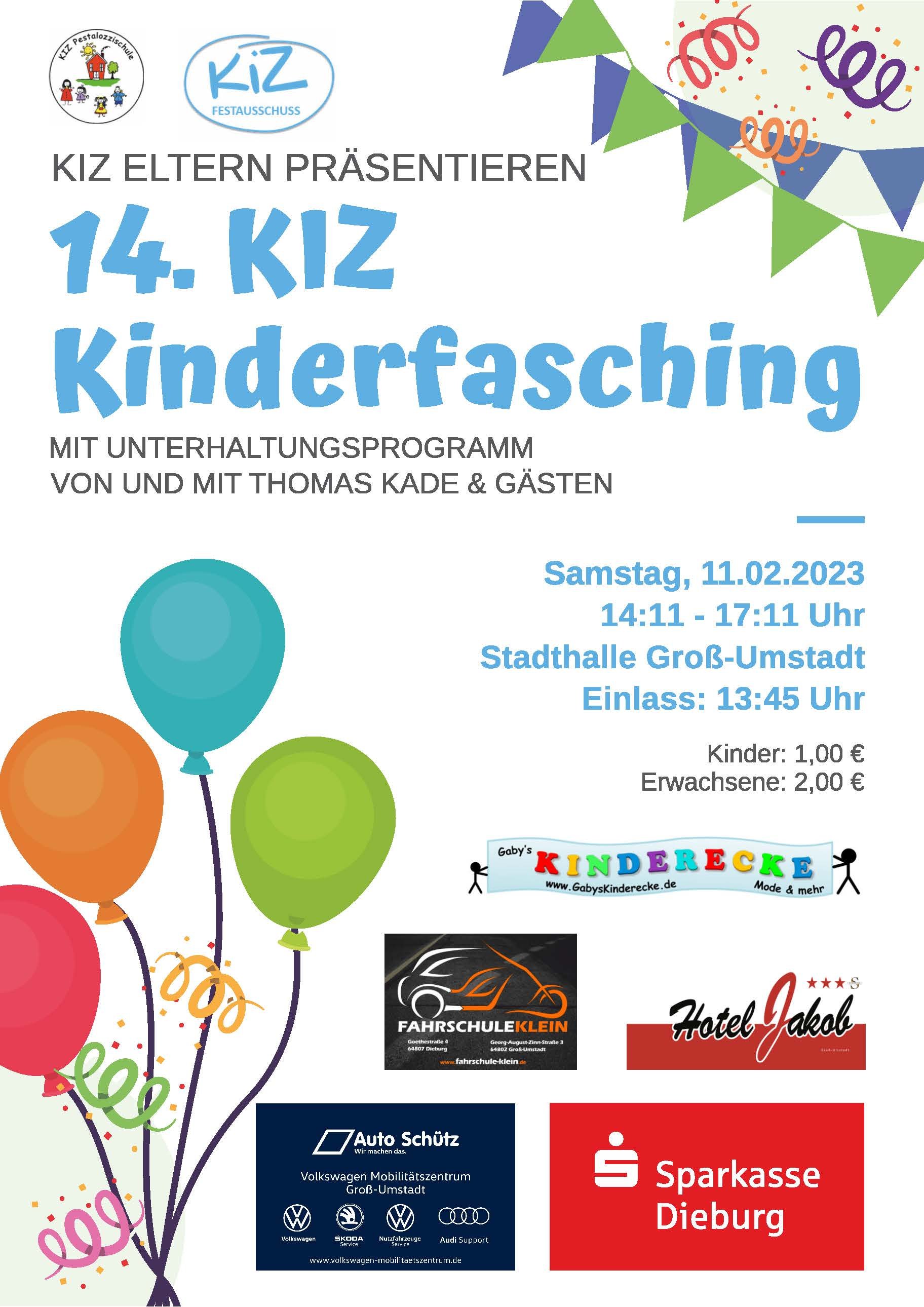 Plakat KIZ Kinderfasching