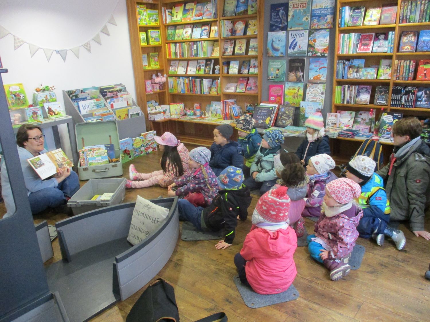 Kita Kleestadt in der Stadtbücherei