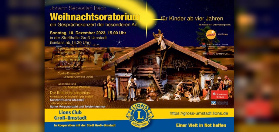 Weihnachtsoratorium Plakat