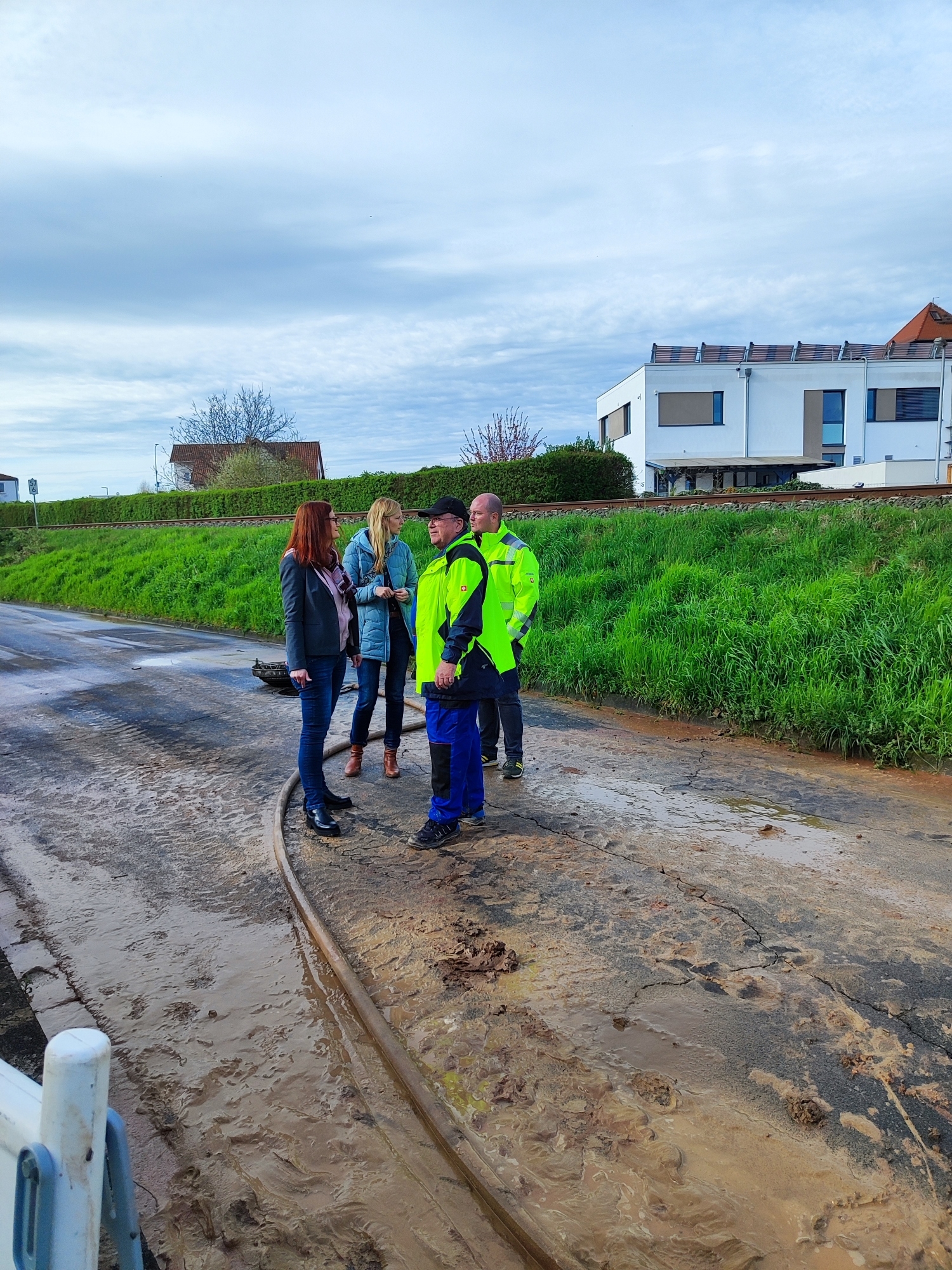 Baugrube und Baustellenbegutachtung