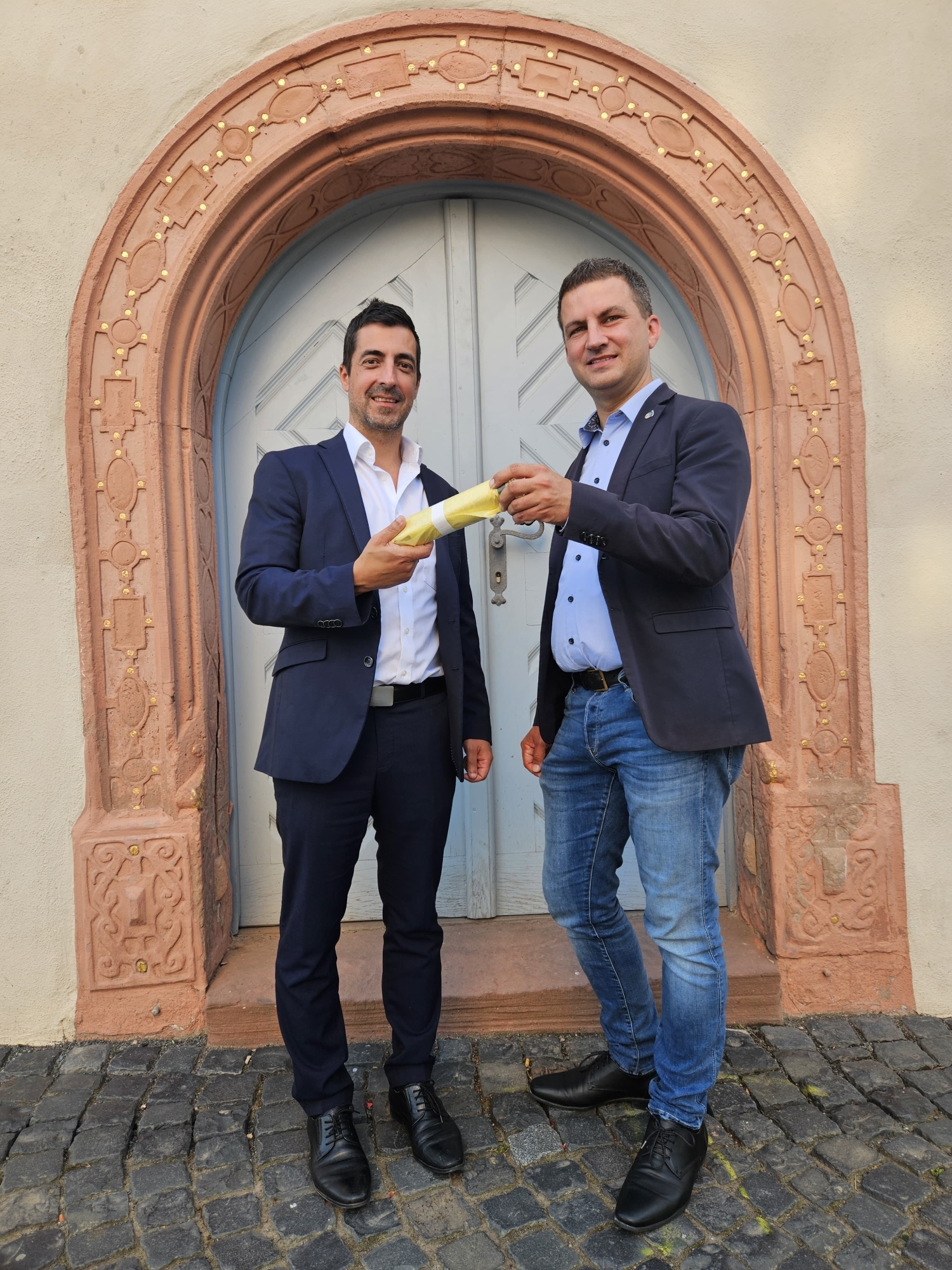 Bürgermeister Pullmann und Bürgermeister Kirch