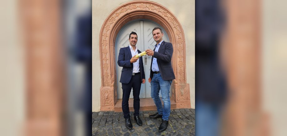 Bürgermeister Pullmann und Bürgermeister Kirch