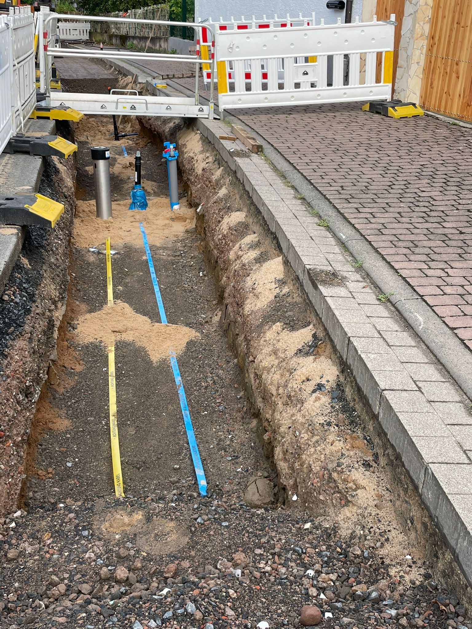 Leitungsbau in Dorndiel