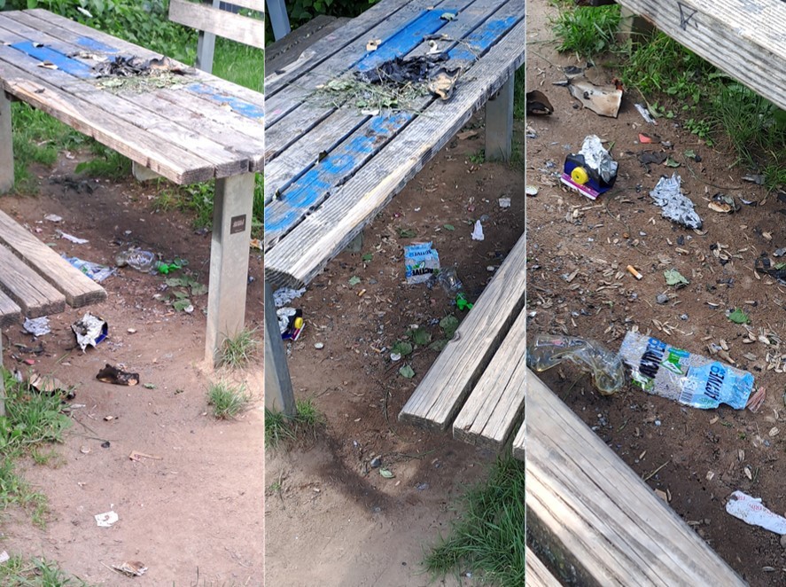 Verunreinigungen an Spielplatz