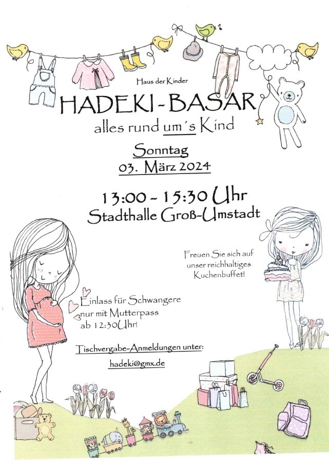 Plakat Basar des Haus der Kinder