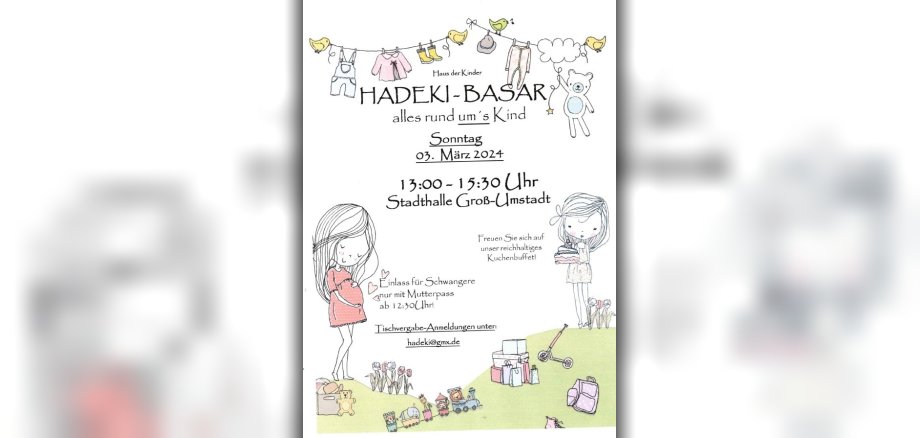 Plakat Basar des Haus der Kinder