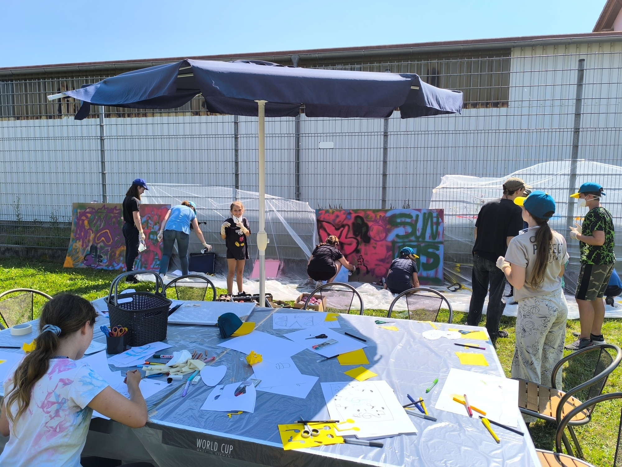 Graffiti im Ferienpark