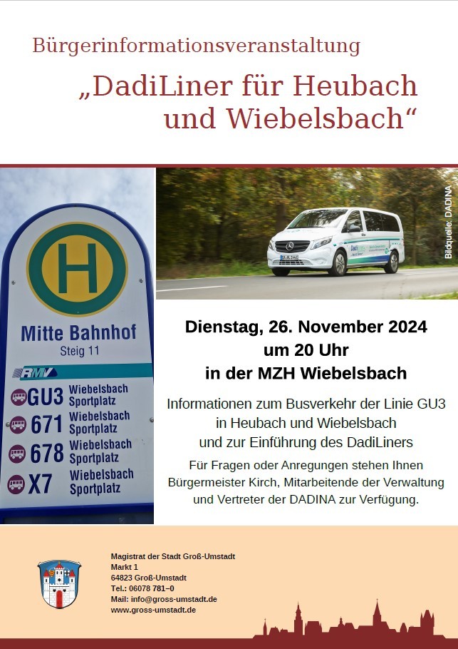 Plakat Bürgerinformation DaDiLiner