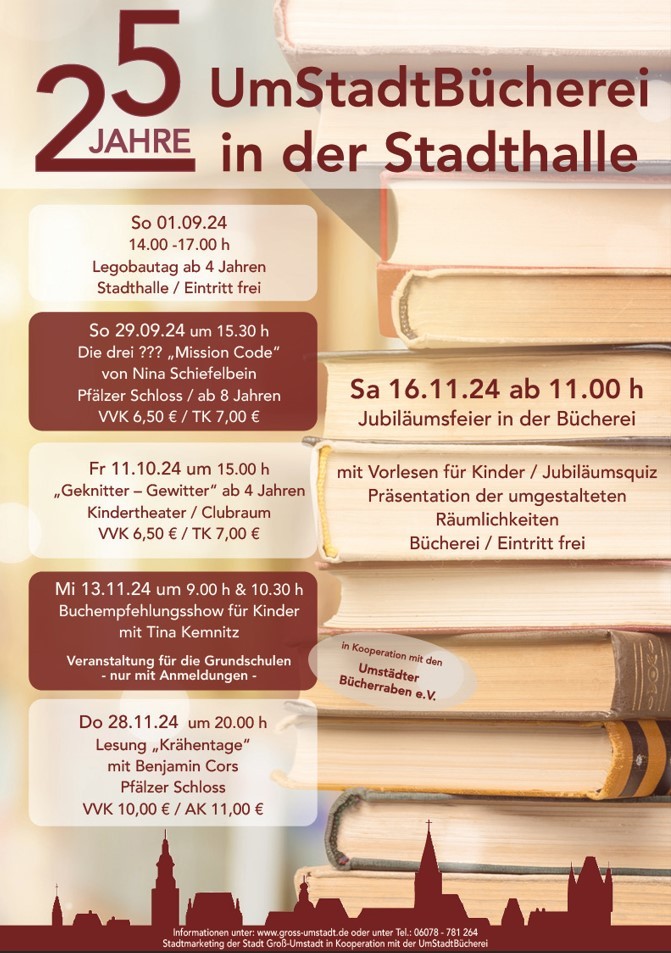 Flyer 25 Jahre UmStadtBücherei
