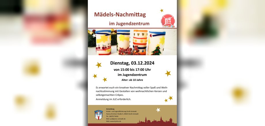 Plakat Mädelsnachmittag