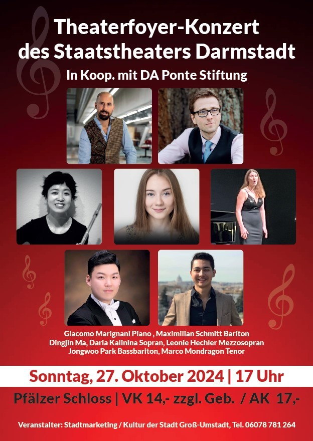 Plakat Theaterfoyer Konzert