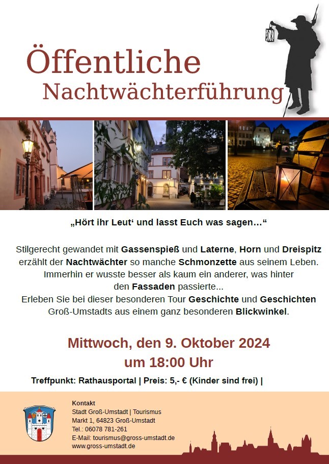 Plakat Nachtwächterführung