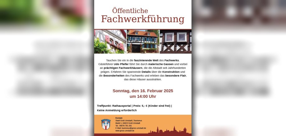 Plakat Fachwerkführung