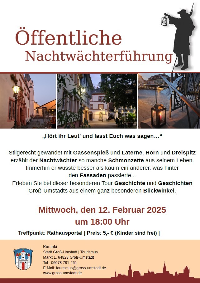 Plakat Nachtwächterführung