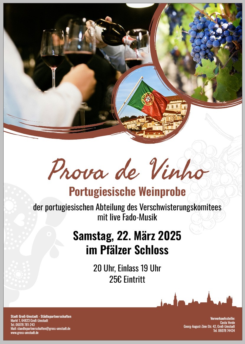 Plakat Portugiesische Weinprobe