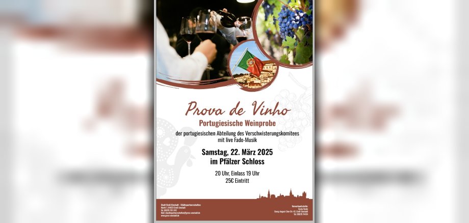 Plakat Portugiesische Weinprobe