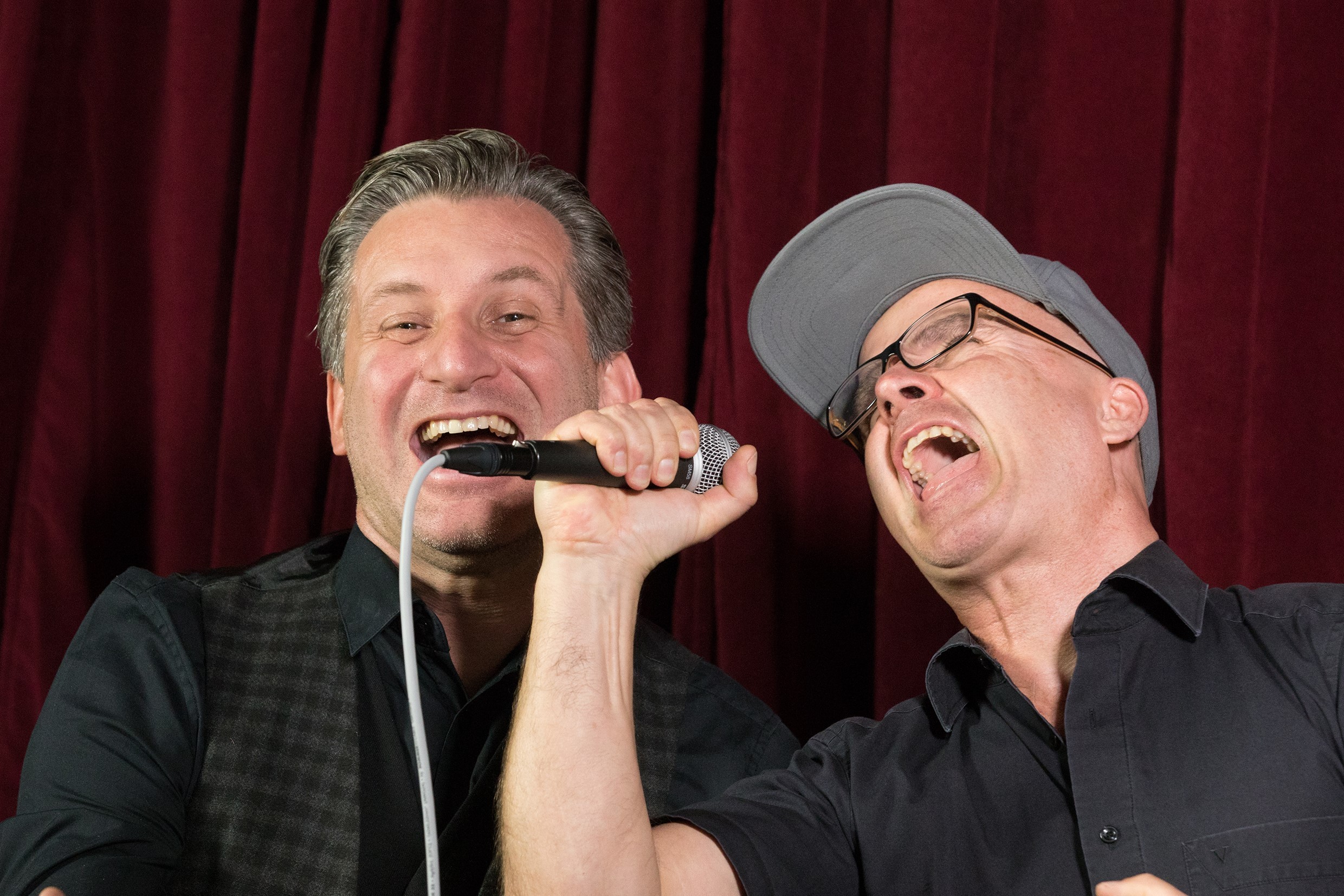 Ulric Wurschy und Volker Becker beim Rudelsingen