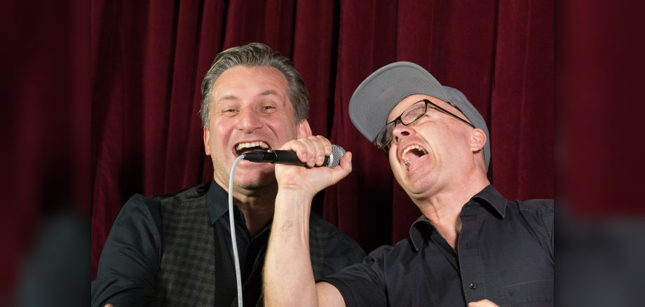 Ulric Wurschy und Volker Becker beim Rudelsingen