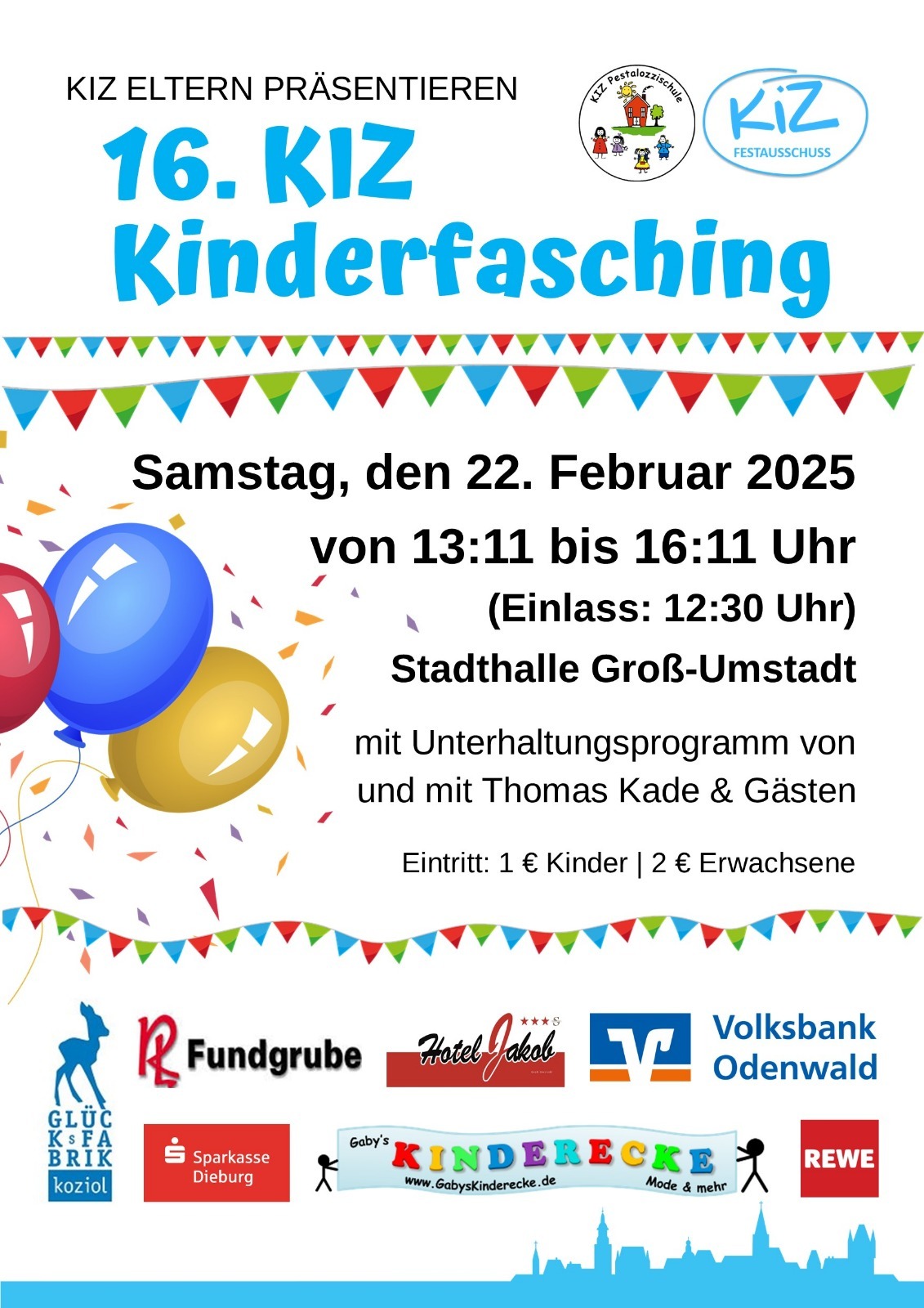 KIZ Fasching Plakat