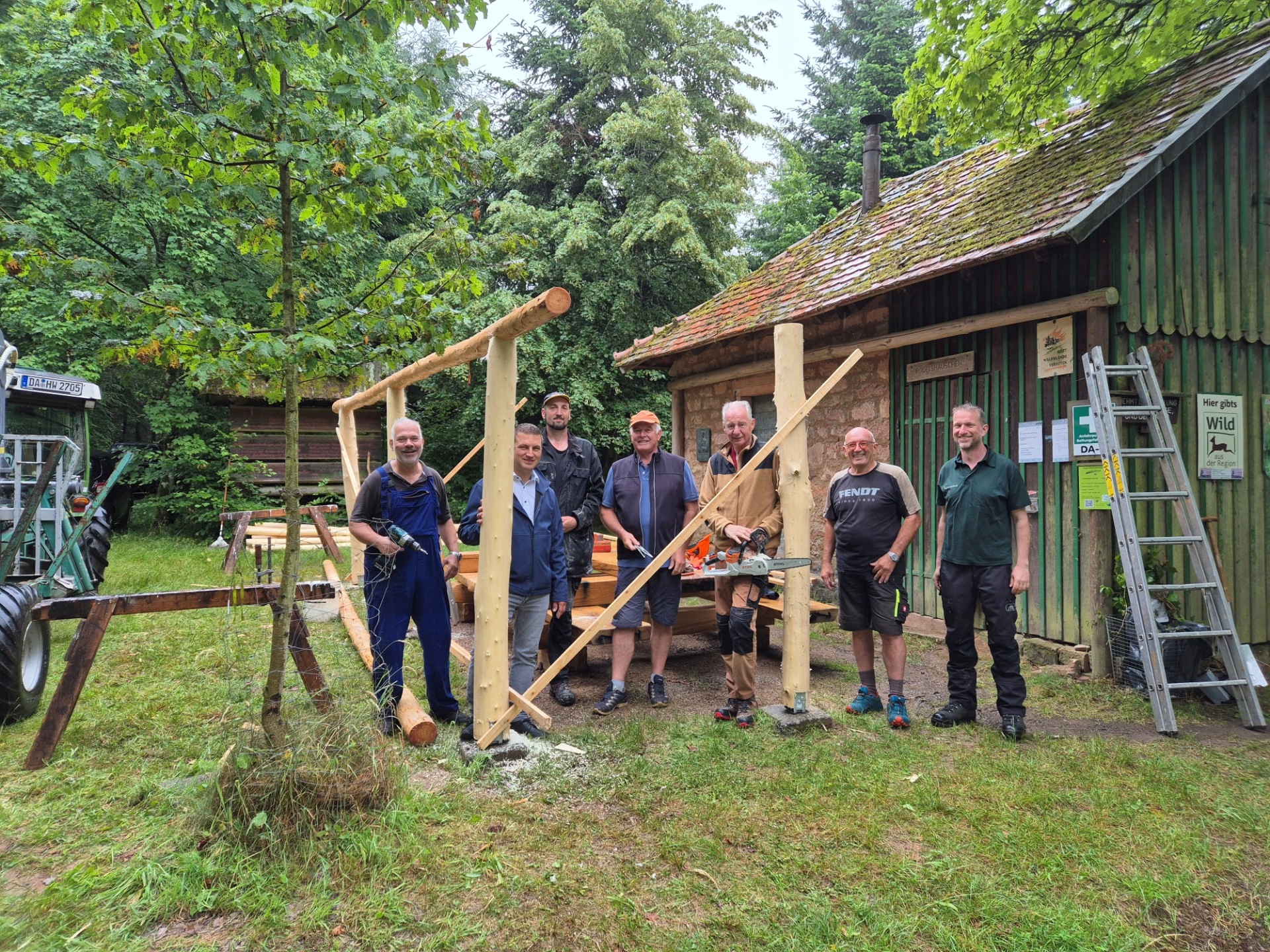 Bauarbeiten am Rödelshäuschen