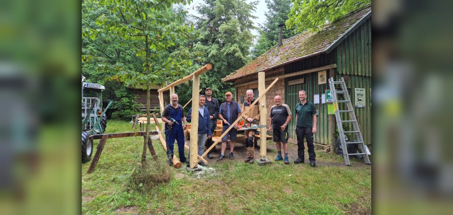 Bauarbeiten am Rödelshäuschen