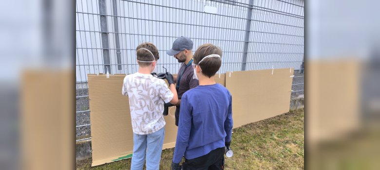 Foto: kleine Graffitikünstler