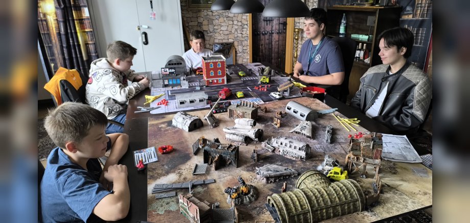 Basteln und Spielen im Tabletop-Kurs