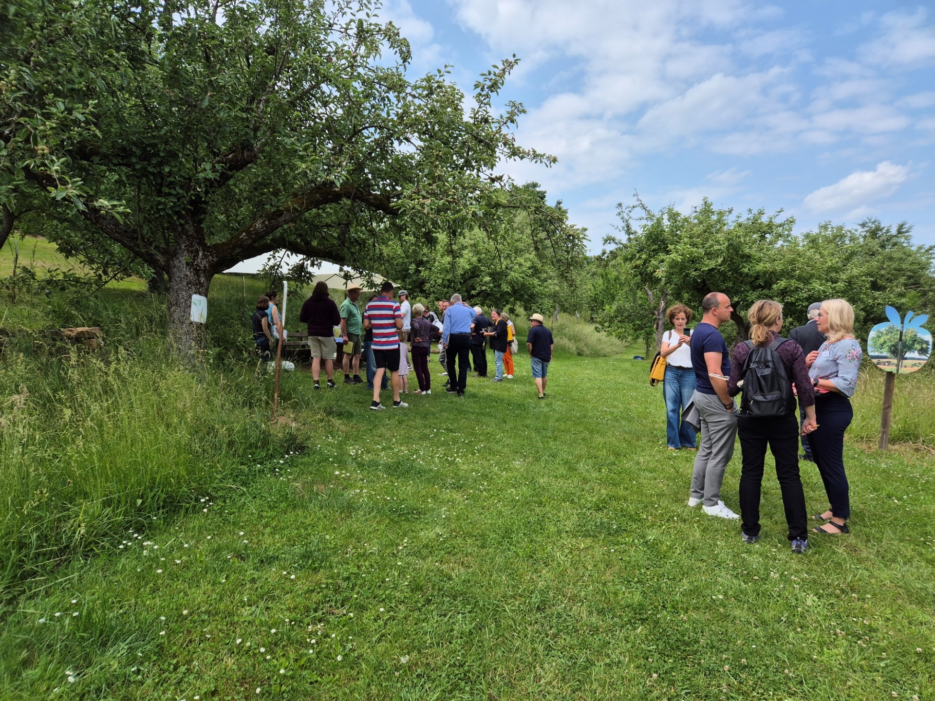 Erlebnis-Streuobstwiese bei Begutachtung durch Jury
