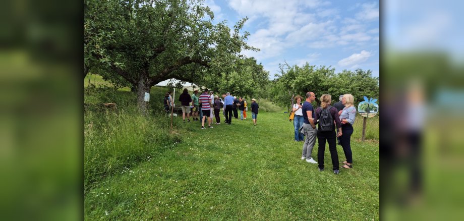 Erlebnis-Streuobstwiese bei Begutachtung durch Jury