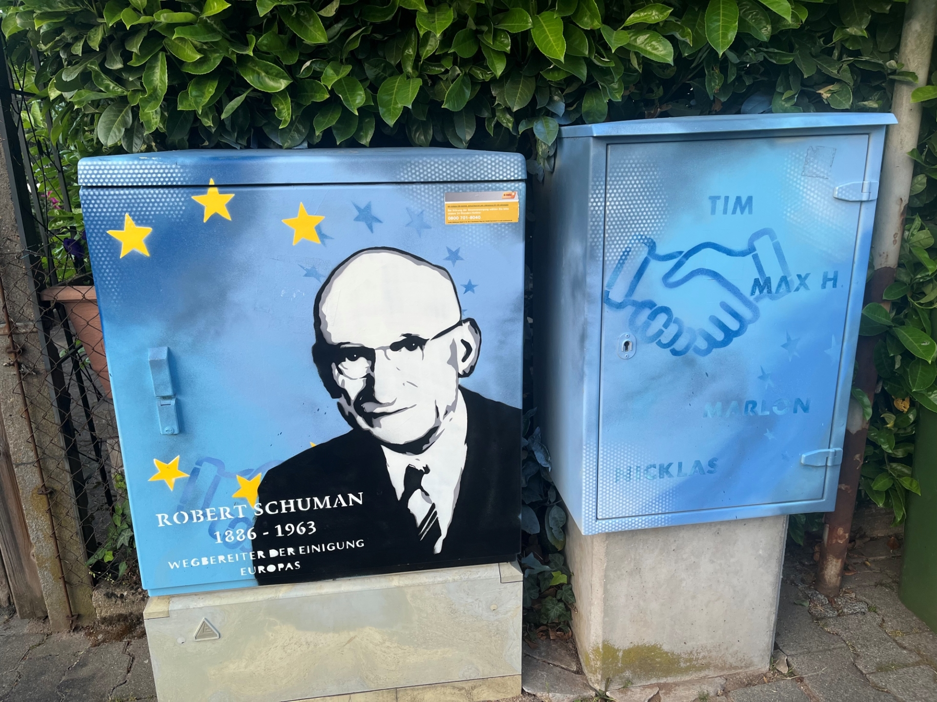 Bild: Graffito am Stromkasten in der Johannes-Lampe-Straße