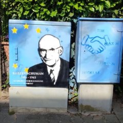 Bild: Graffito am Stromkasten