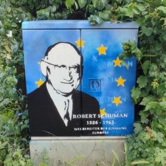 Bild: Graffito am Stromkasten