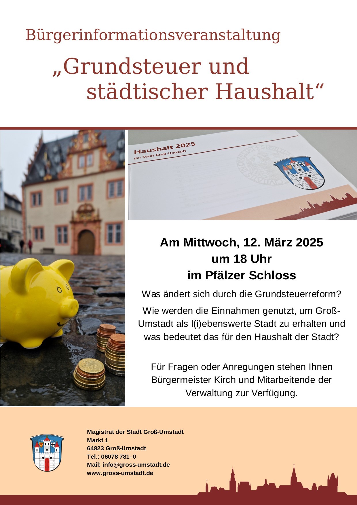 Plakat Bürgerinformationsveranstaltung