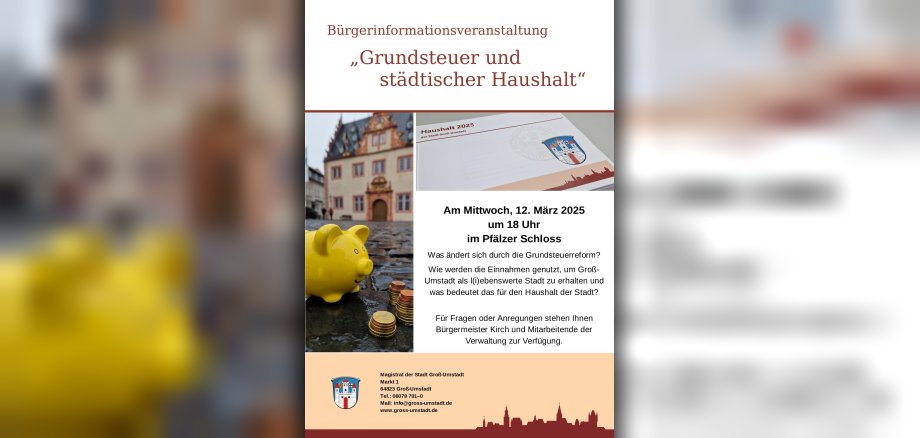 Plakat Bürgerinformationsveranstaltung
