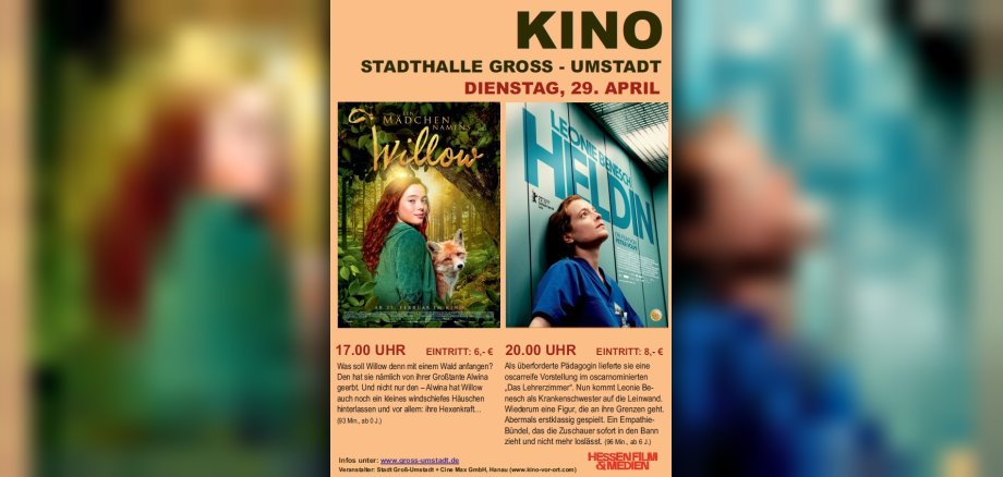 Plakat Stadthallenkino April