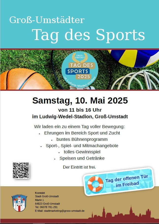 Plakat Tag des Sports
