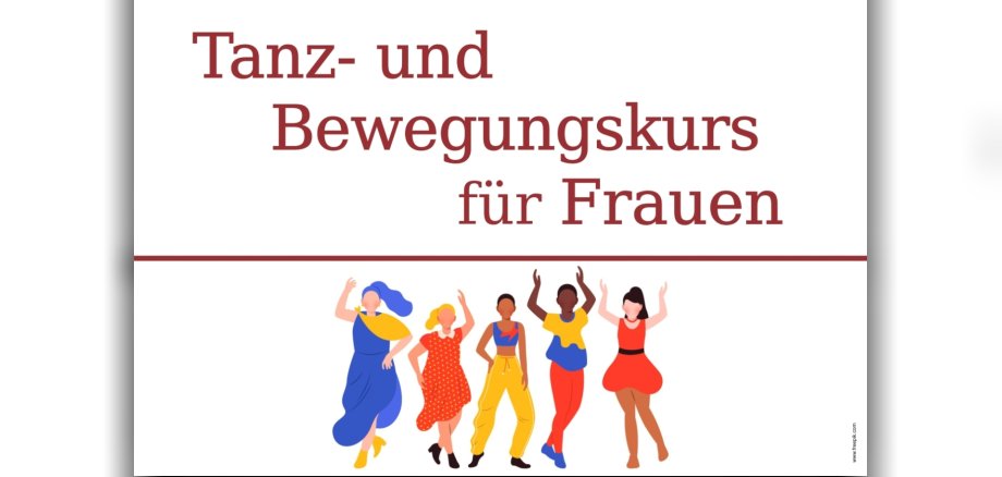 Plakat Bewegungskurs für Frauen