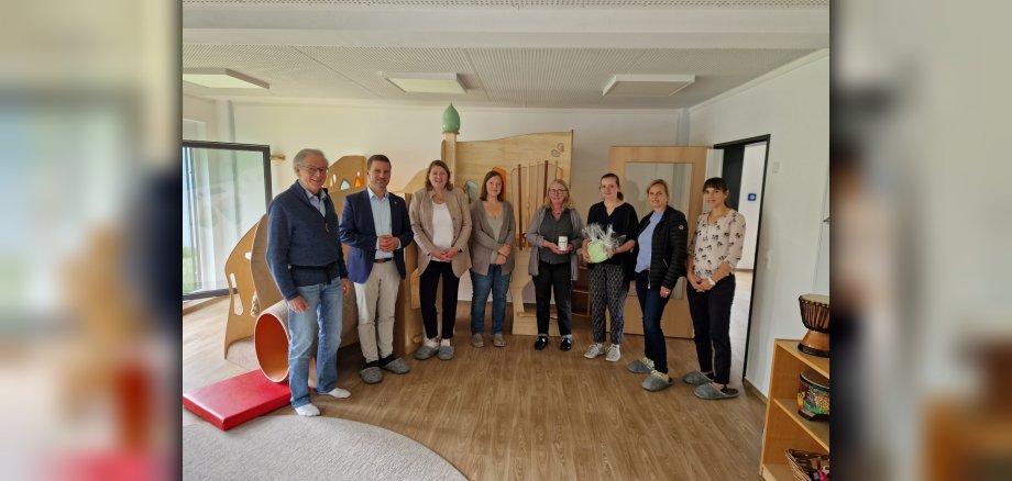 Begehung der neuen Kitaräume