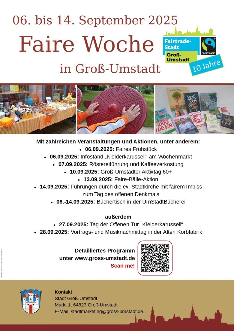 Plakat Faire Woche
