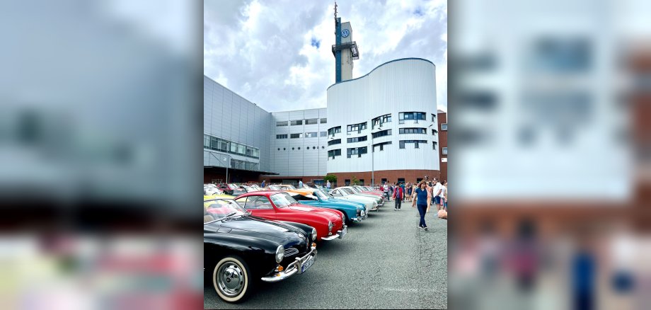 Auf dem Parkplatz bei VW-Karmann in Osnabrück anl. 70 Jahr Feier 13.07.2025