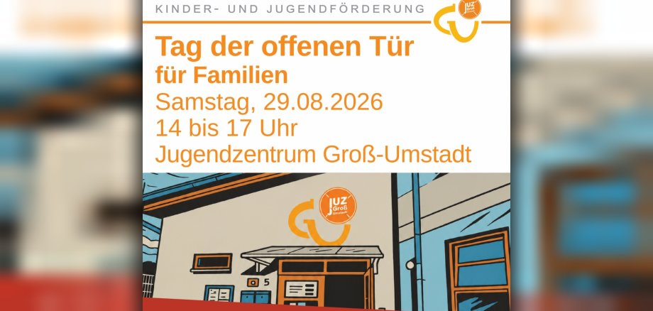 Plakat Tag der offenen Tür im Jugendzentrum