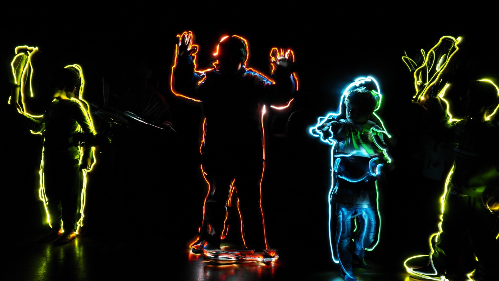 Foto: Ergebnis der Lichtprojektionen