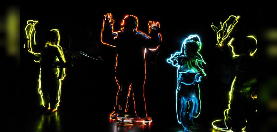 Foto: Ergebnis der Lichtprojektionen