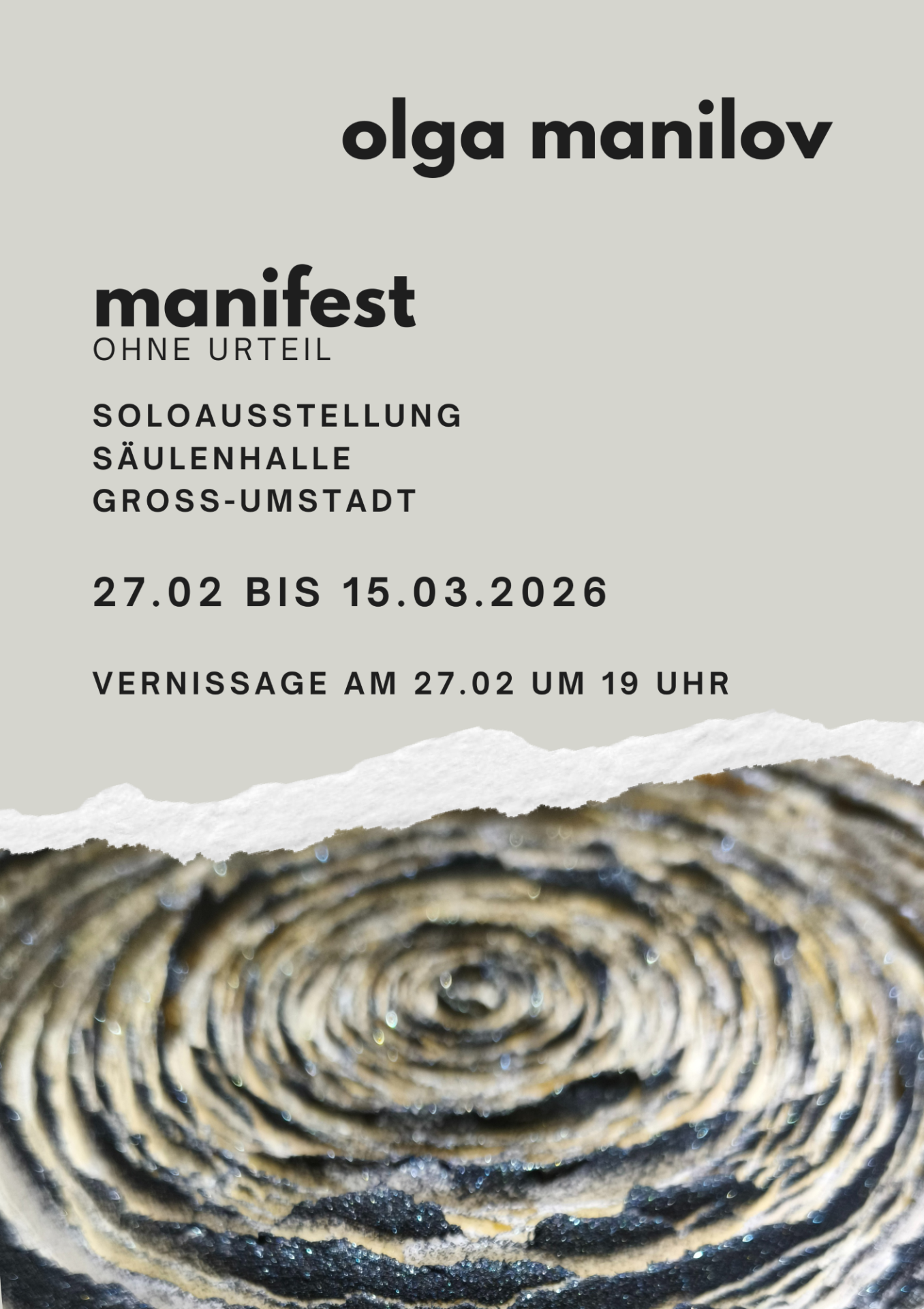 Plakat Manifest ohne Urteil