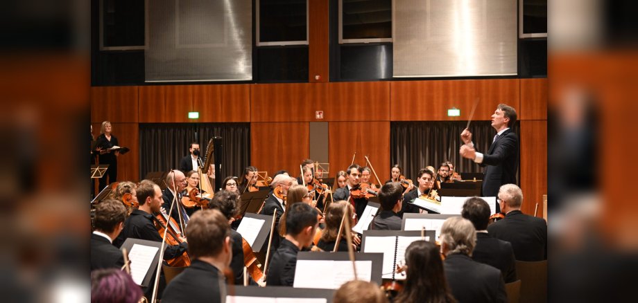 Orchester in der Stadthalle Groß-Umstadt